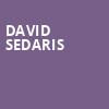 David Sedaris, Devos Performance Hall, Grand Rapids